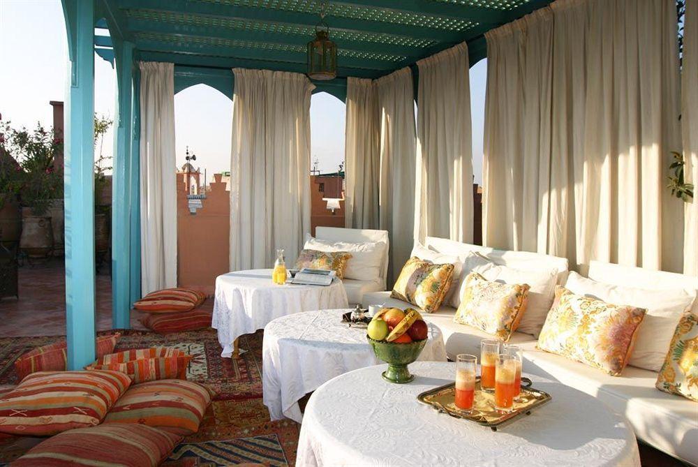 Riad Kniza Marrakesh Bagian luar foto Rooftop terrace